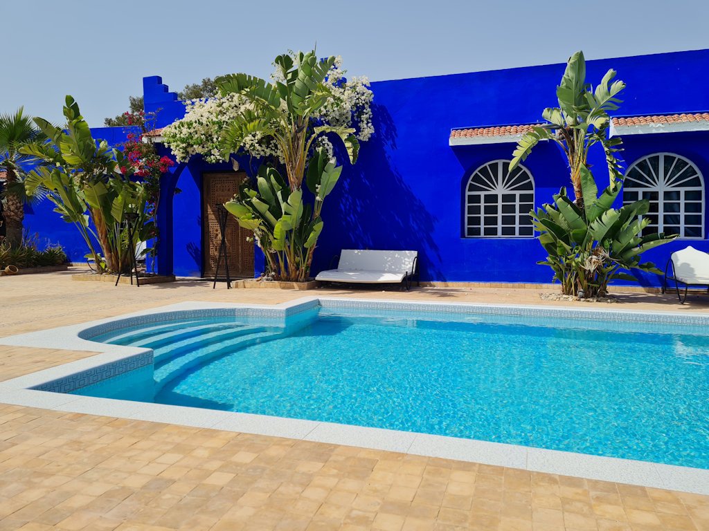Villa berbère, chic, idéale famille, piscine, hammam