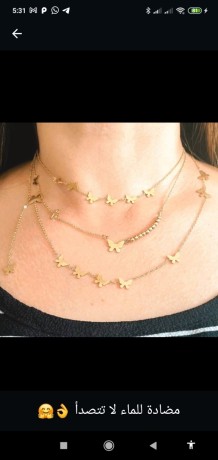 Bijoux en acier inoxydable مكيتصداوش واخا يتقاسو بالماء