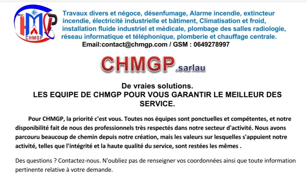 Travaux d’installation industrielle et bâtiment